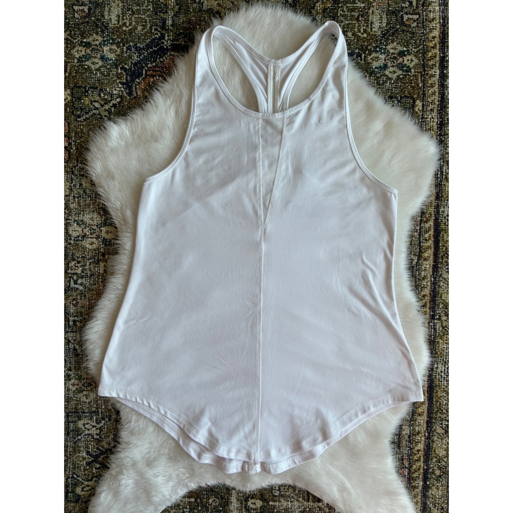 Zyia Active White Racerback Workout Tank Top Athletic Performance Women's Size L